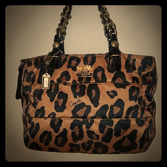 Coach Handbags - Coach ocelot ( leopard / cheetah) handbag